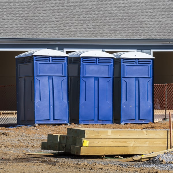 is there a specific order in which to place multiple porta potties in Claypool Hill Virginia